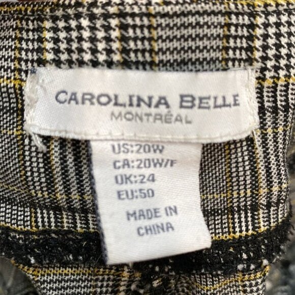 Carolina Belle Plaid Ankle Pants Size 20W - Picture 12 of 14